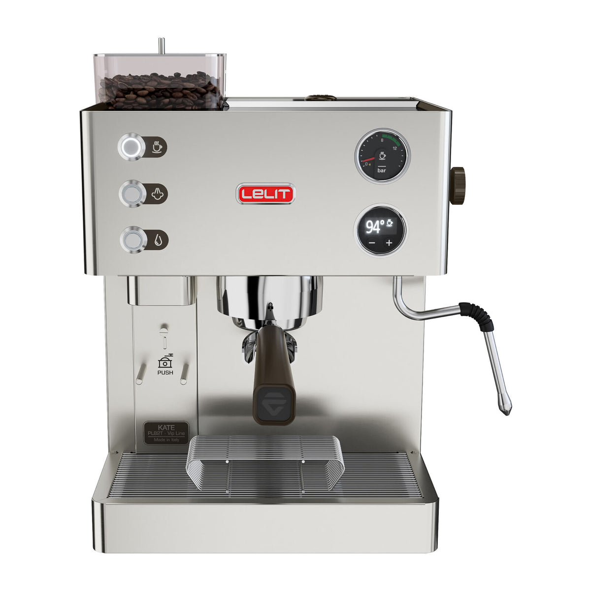 Lelit Kate - PL82T Espressomaskin Børstet Rustfritt Stål