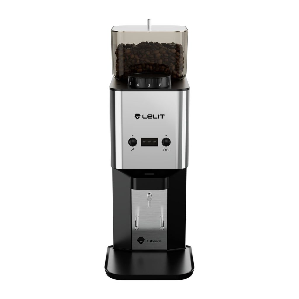 Lelit Steve Flat BURR PSS Type Q Kaffekværn Poleret Stål
