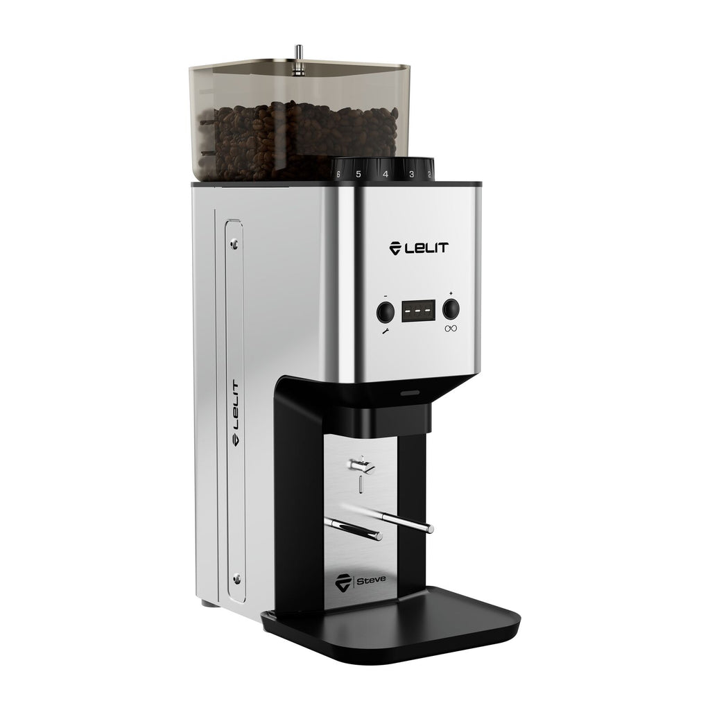 Lelit Steve Flat BURR PSS Type Q Kaffekværn Poleret Stål