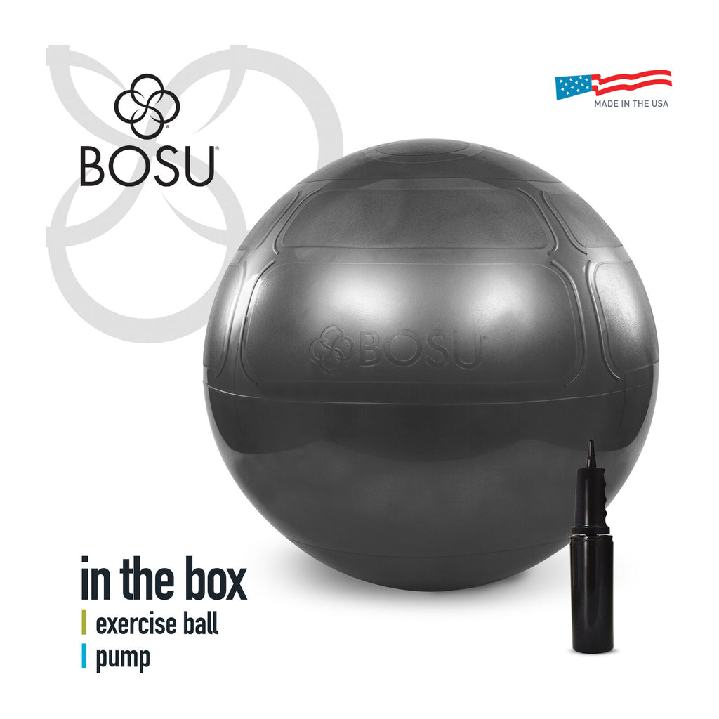 BOSU Træningsbold Fitnessbold Grå 65 cm Fitnessbold Grå