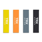 TRX Mini Bands sæt med 4 stk. Elastisk Mini bånd Sort