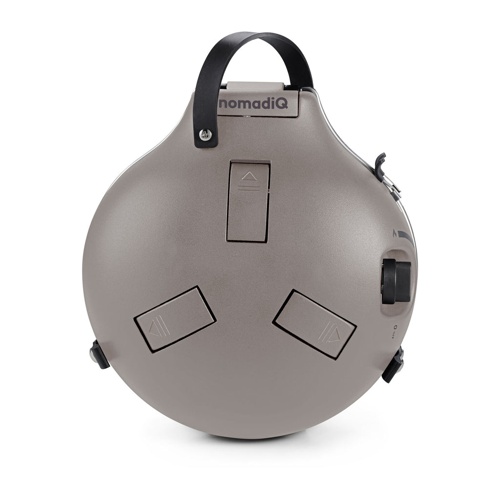 NomadiQ Kompakti kannettava ulkogrilli kaasulla, Urban Grey