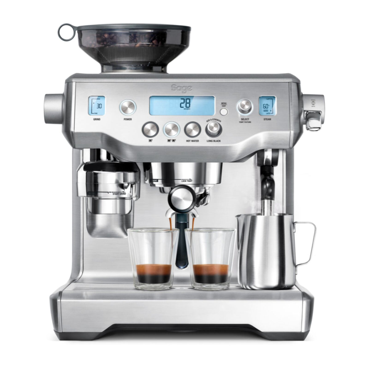Sage SES980BSS Espressomaskin Borstat stål