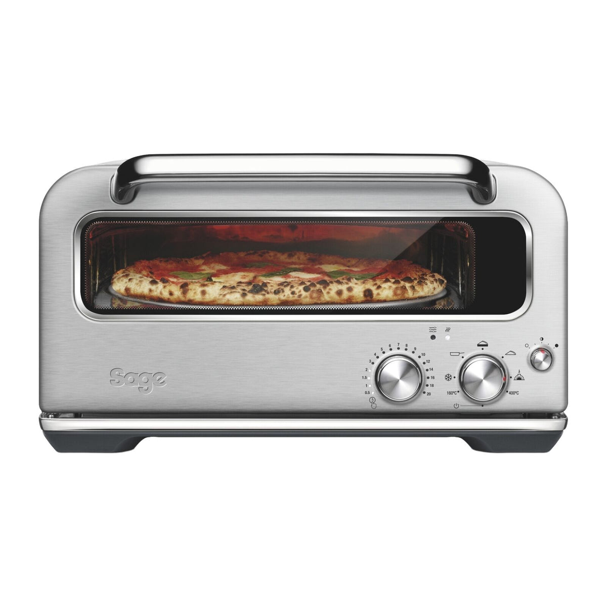 Sage SPZ820BSS Pizzaiolo Ugn Kompaktugn Borstat stål