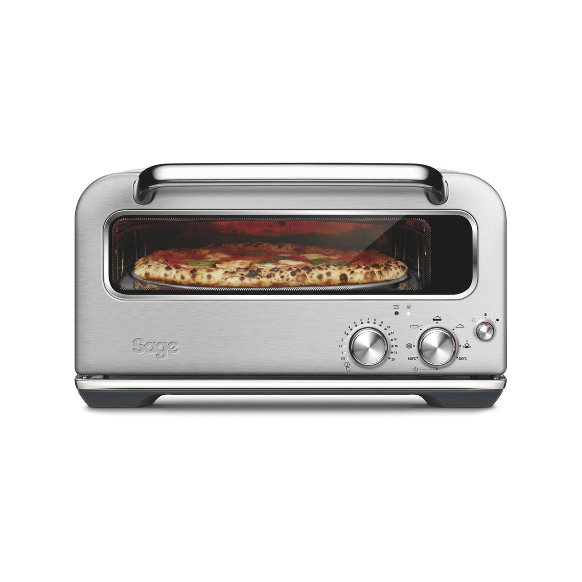 Sage SPZ820BSS Pizzaiolo Ugn Kompaktugn Borstat stål