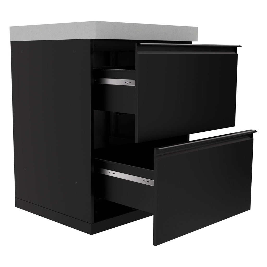 Everdure Seabreeze Dobbel Skuffemodul Svart Finish Modul Svart
