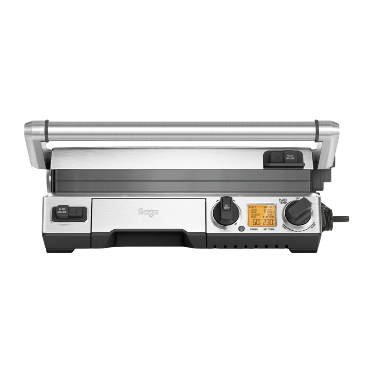 Sage SGR820BSS Grill og smørbrødgrill Børstet rustfritt stål
