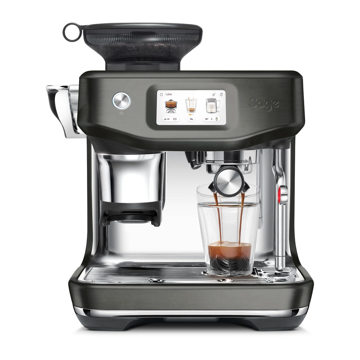 Sage SES881BST Espressomaskin Svart stål