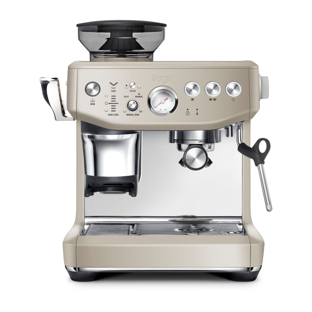 Sage SES876ALM Barista Express Impress espressokeitin Almond Nougat