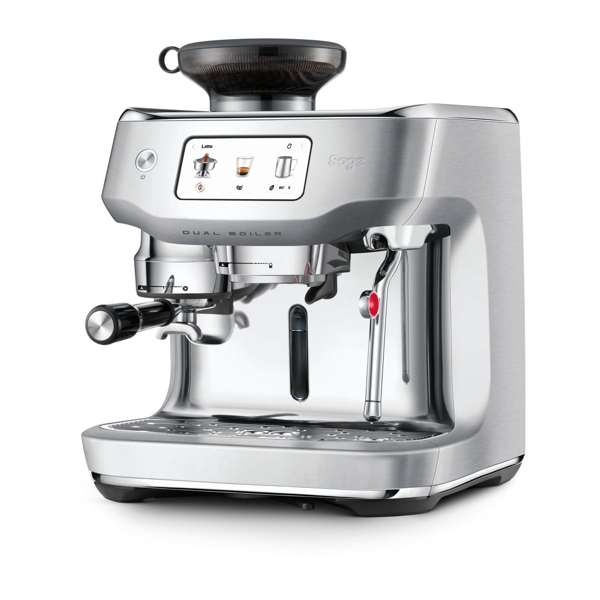 Sage SES995BSS Oracle Dobbelkjel Espresso­maskin Børstet Rustfritt Stål