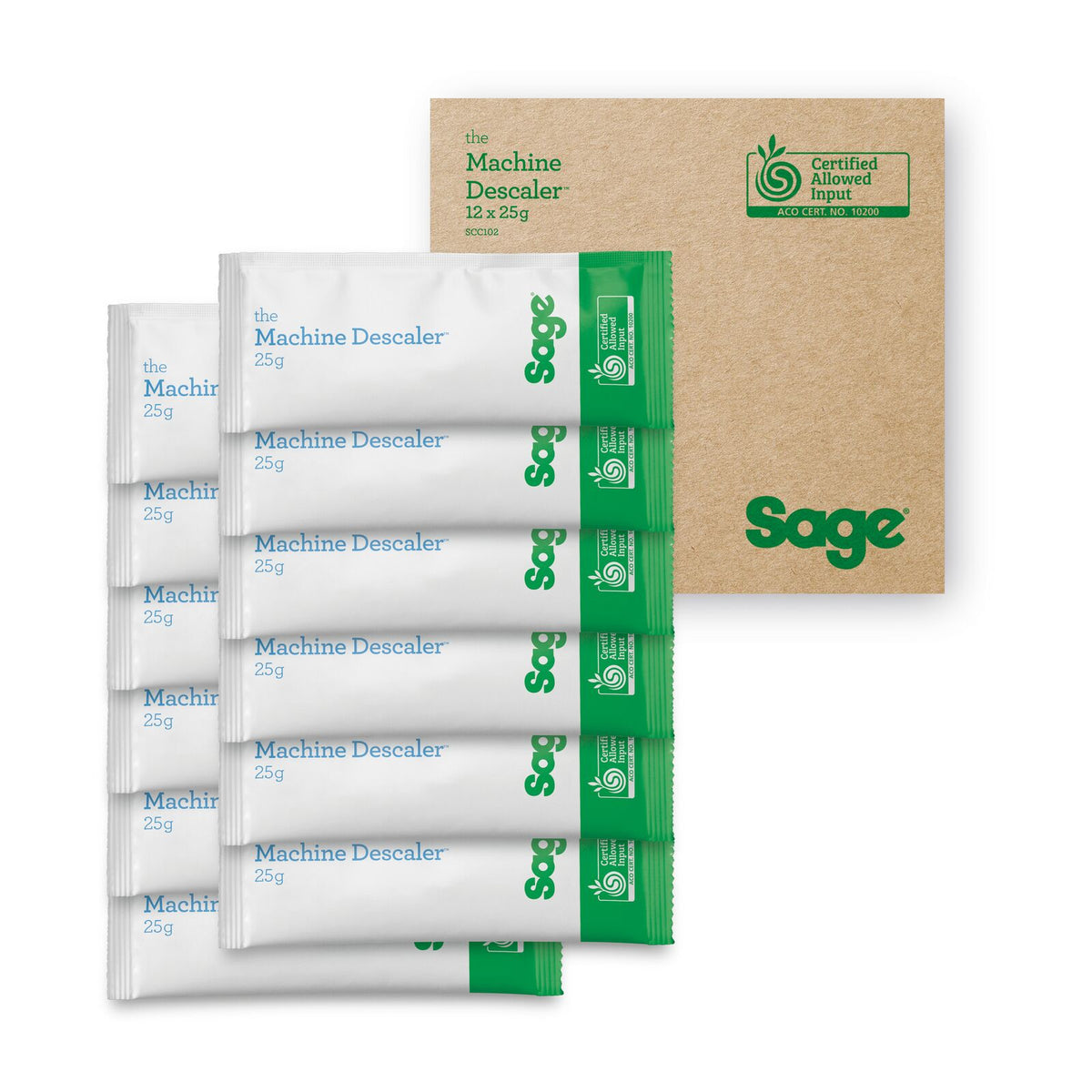 Sage SCC102 Avkalkingsmiddel for maskin x 12 Hvit
