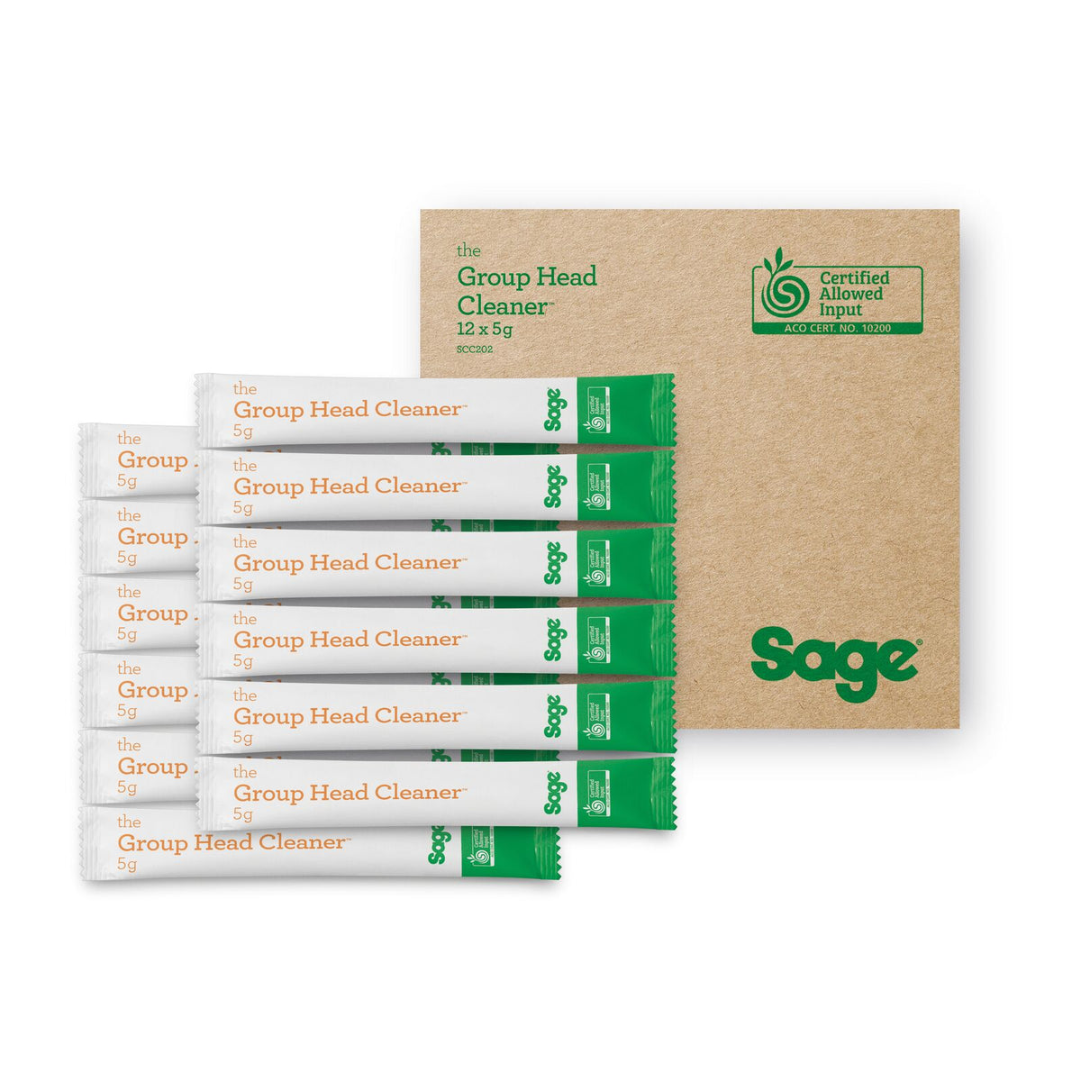 Sage SCC202 Gruppehode-rens x 12 Hvit