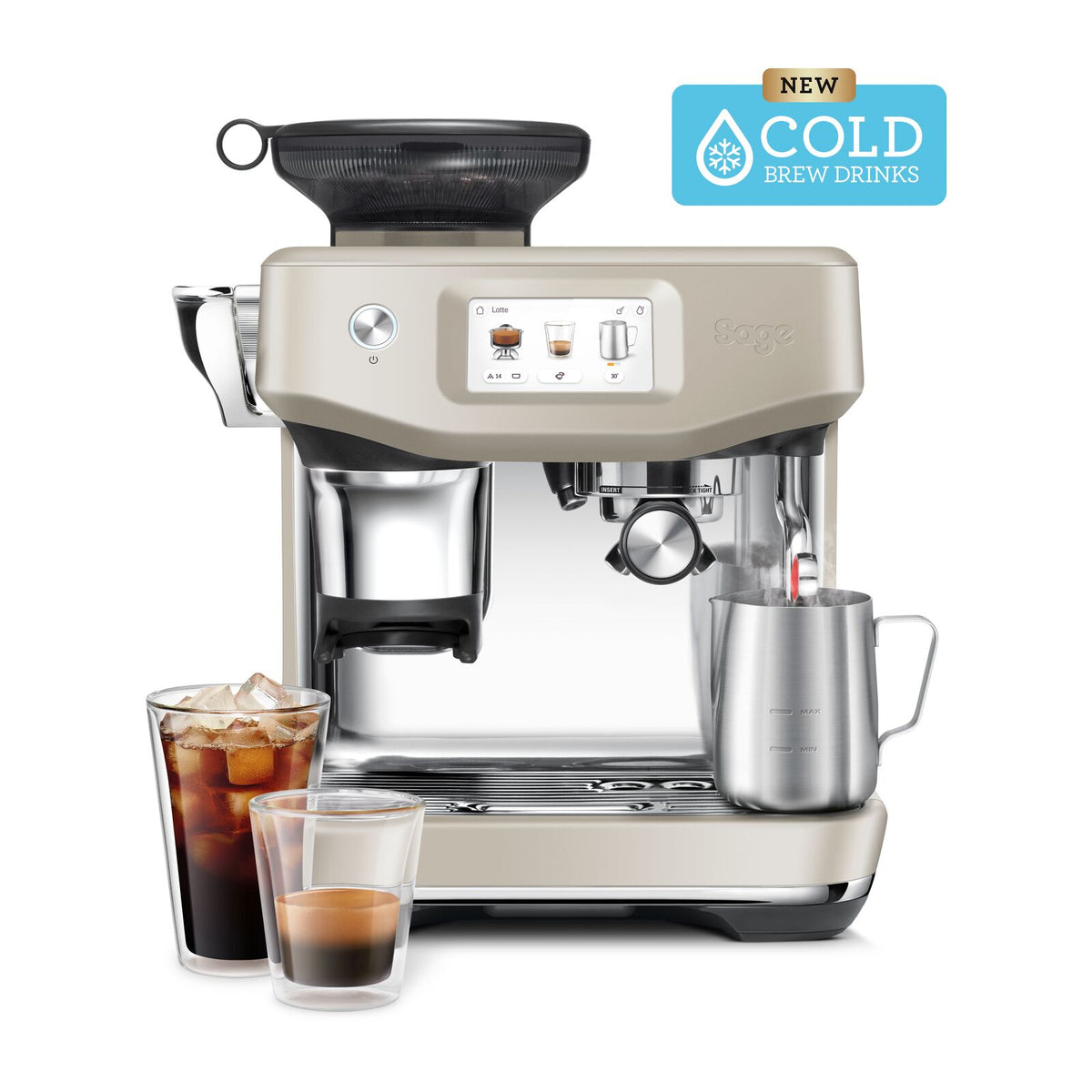 Sage Barista Touch Impress Cold espressokeitin Mantelipraline
