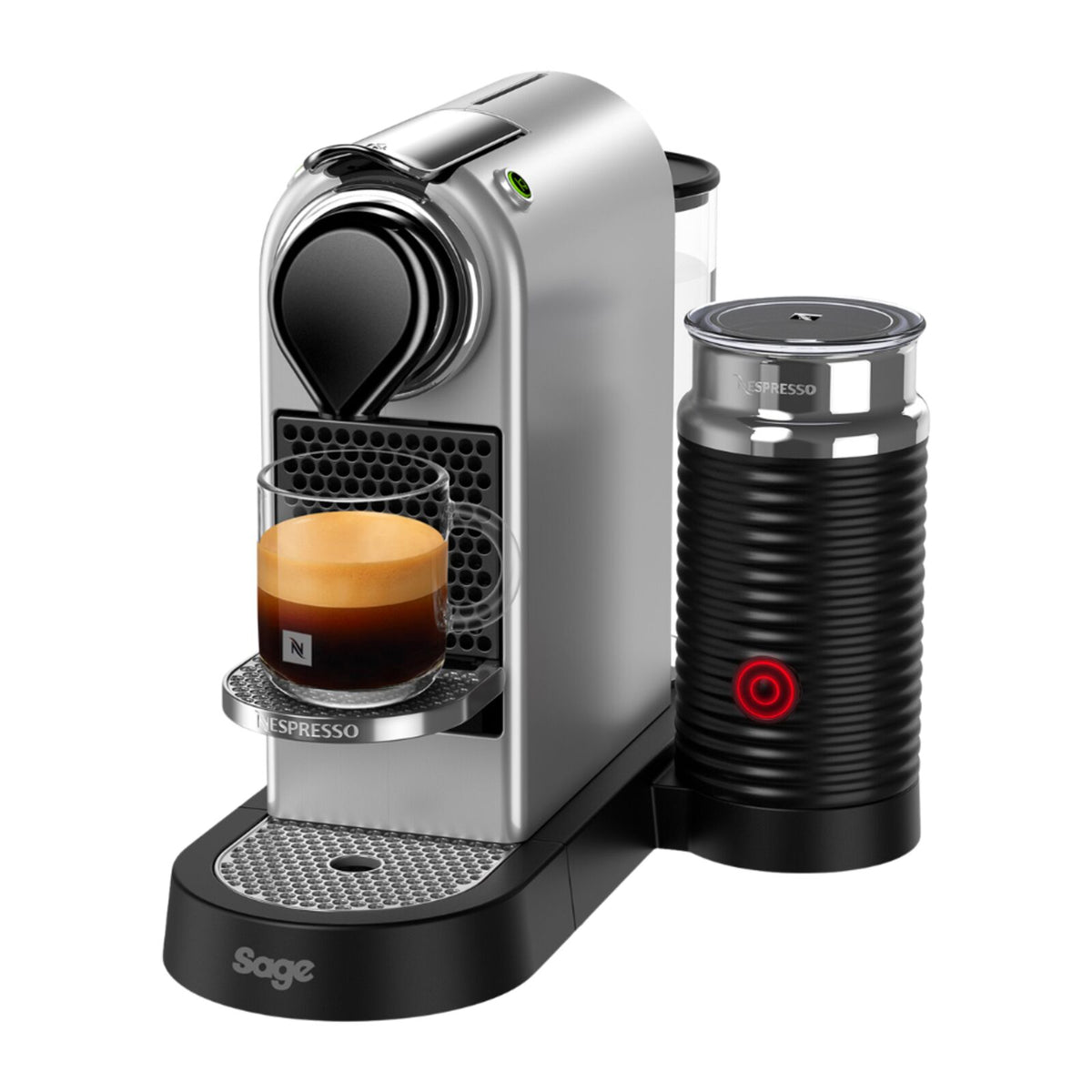 Sage SEC660SIL Nespresso CitiZ & Milk kapselmaskin Silver