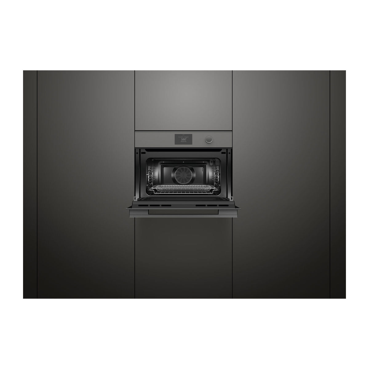 Fisher & Paykel OM60NMTDG1 yhdistelmäuuni harmaa